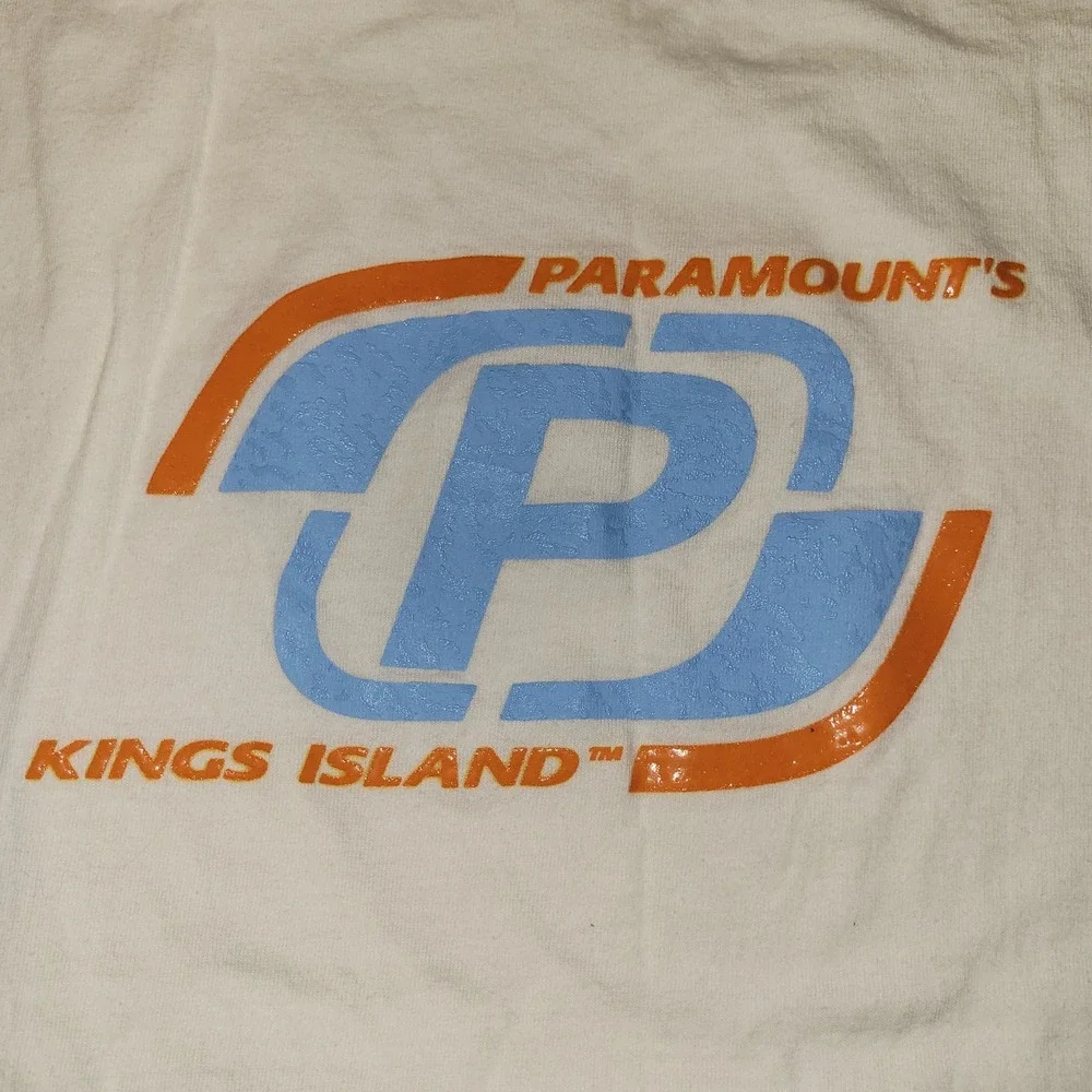 Vintage Paramount's Kings Island Short‎ Sleeve T-Shirt Size XL All Sport